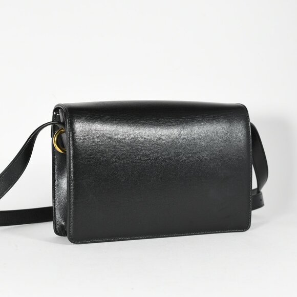 Gucci Small GG Ring Shoulder Bag - Black Leather, Gold Hardware - Picture 4 of 13